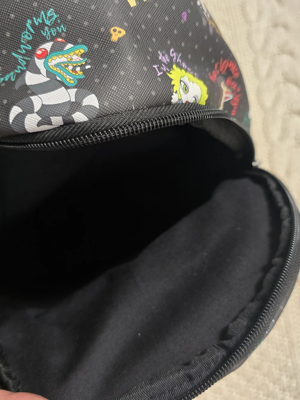 NWOT Beetlejuice Mini Backpack